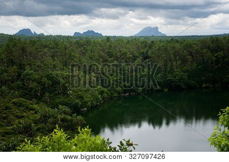 The Ganga Talao Temple In Grand Bassin, Savanne, Mauritius.