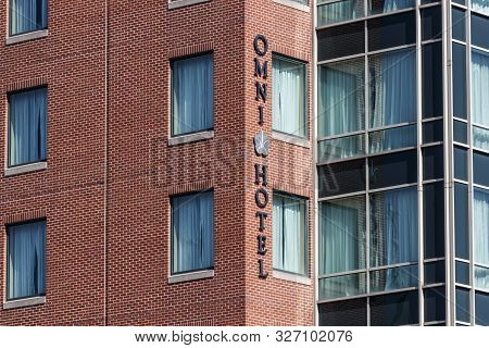 Indianapolis - Circa October 2019: Omni Hotel And Resort. Omni Hotels Are Privately Held By Trt Hold