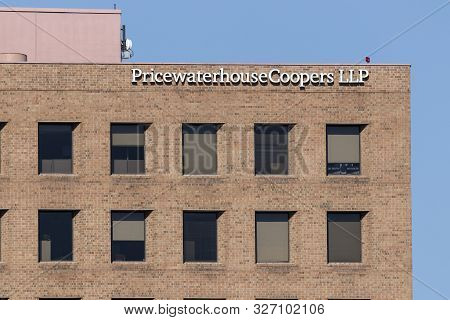 Indianapolis - Circa October 2019: Pricewaterhousecoopers Office. Pricewaterhousecoopers Is A Profes