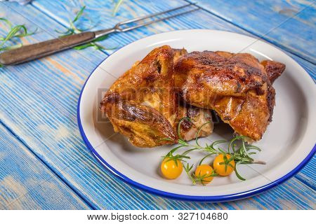 Chicken Quarters Baked.