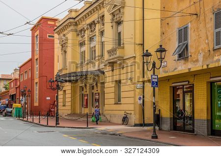 Ventimiglia Italy. 14 June 2019. A Local Street Scene In Ventimiglia Italy