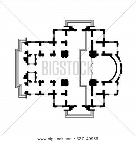 Architectural Design Of The Christian Orthodox Church, The Medieval Monastery Temple. The Constructi