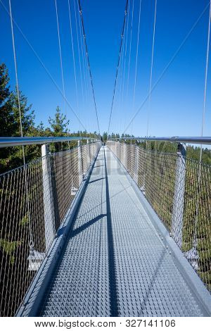 An image of the cable bridge at Bad Wildbad south Germany