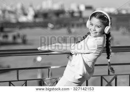Exciting Journeys Through Cities And Museums. City Guide And Audio Tour. Girl Little Tourist Kid Exp