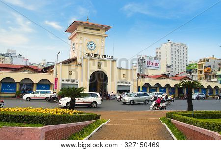Ho Chi Minh City, Vietnam- March 7, 2013 : Cho Ben Thanh Or Ben Thanh Market In Ho Chi Minh City, Vi