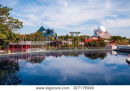 Poitiers, France - September 21 2010 : Futuroscope, or Parc du Futuroscope, French amusement park
