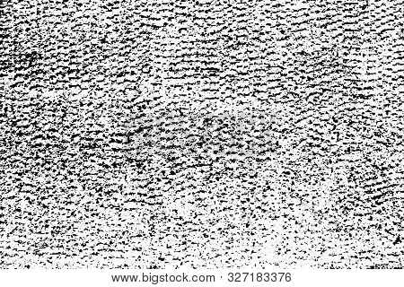 Ribbed Concrete Wall Texture Overlay. Cement Surface Vector Background.