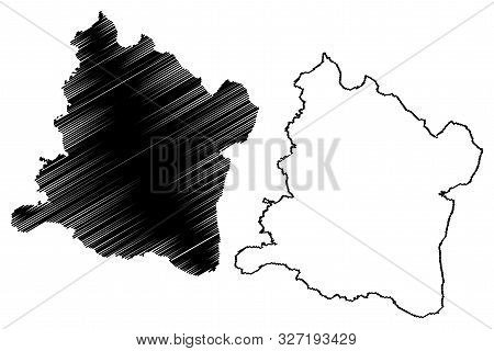 Varna Province (republic Of Bulgaria, Provinces Of Bulgaria) Map Vector Illustration, Scribble Sketc