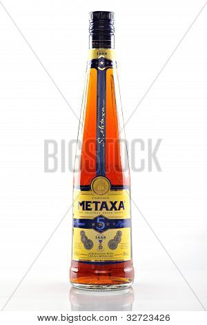 Metaxa butelka detal