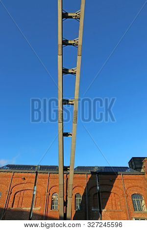 Steel Girders Of Headframe Of C-mine In Belgium