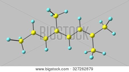 Ocimenes Are A Group Of Isomeric Hydrocarbons. 3d Illustration