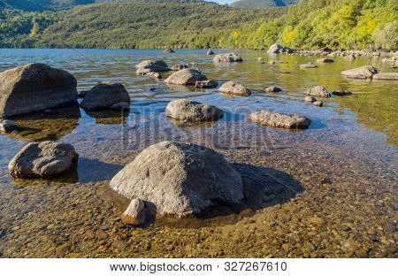 Lake of Sanabria, near Puebla de Sanabria, Castilla y Leon, Spain
