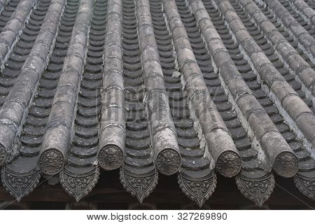 Traditional Chinese Residences Architecture Tile Roof In Tianshui Folk Arts Museum Hu Shi Folk House