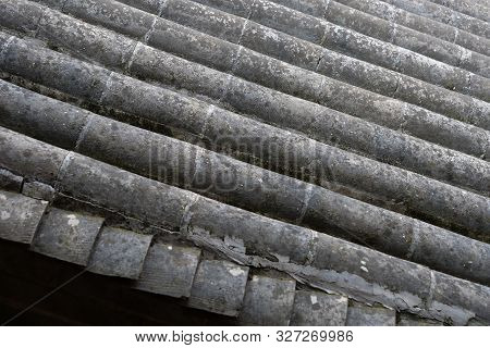 Traditional Chinese Residences Architecture Tile Roof In Tianshui Folk Arts Museum Hu Shi Folk House