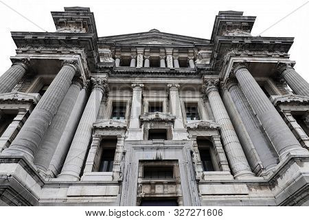 The Palace Of Justice Or Law Courts Of Brussels Is The Most Important Court Building In Belgium.
