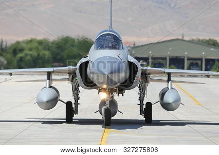 Fighter Aircraft Taxi In Konya Airport