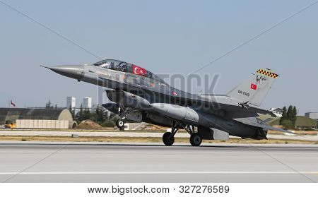 Fighter Aircraft Landing To Konya Airport