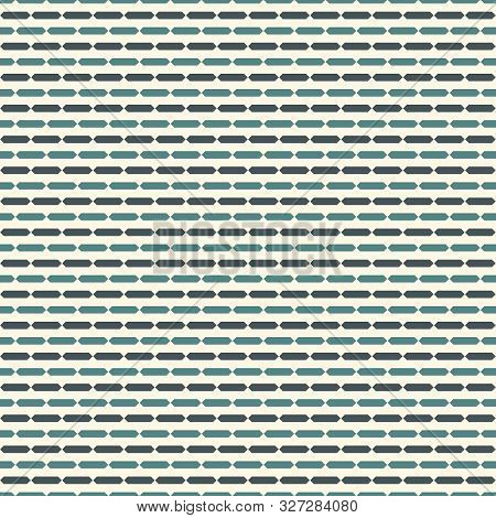Seamless Surface Pattern With Strokes. Broken Horizontal Lines. Dashes Motif. Repeated Rectangle Blo