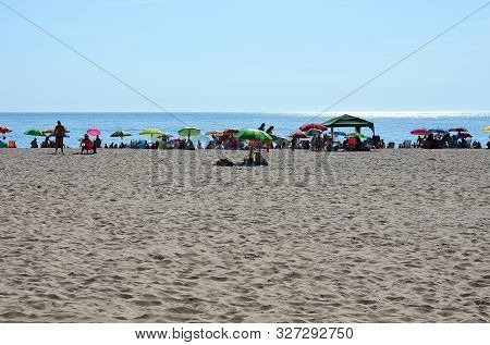 Sanlucar De Barrameda Beach. Cadiz. Andalusia. Spain. Europe. August 25, 2019