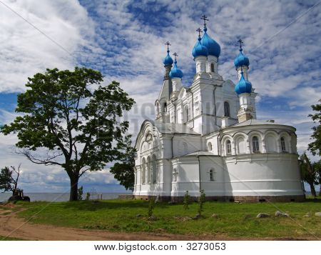 Church Beside Chudskoe Lake