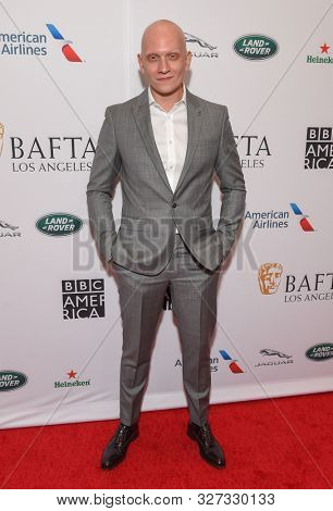 LOS ANGELES - SEP 21:  Anthony Carrigan arrives to the BAFTA Los Angeles and BBC America TV Tea Party  on September 21, 2019 in Hollywood, CA