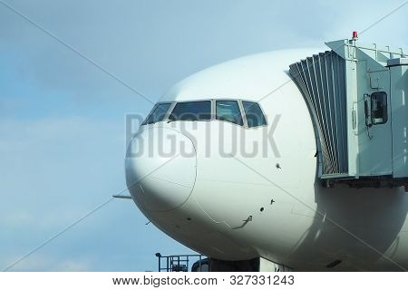 Cockpit Of A Passenger Plane And Terap