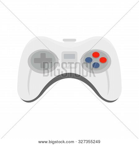 Videogame Controller Icon. Flat Illustration Of Videogame Controller Vector Icon For Web Design
