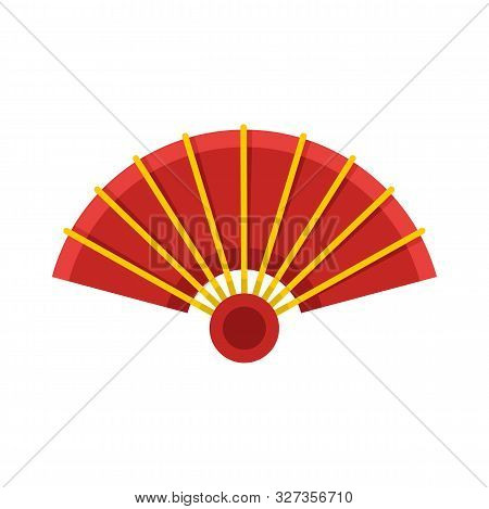 Open Hand Fan Icon. Flat Illustration Of Open Hand Fan Vector Icon For Web Design
