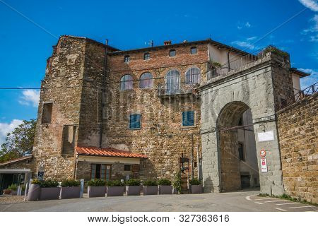 Poppi, Tuscany - October 7, 2019: Poppi, Located In The Lovely Valley Of Casentino (at 475 Above The