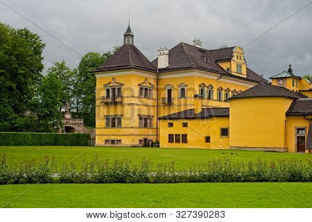 Hellbrunn Palace, Built In 1613-19 By Prince-archbishop Markus Sittikus Of Salzburg, Austria, Sits O