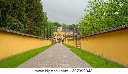 Hellbrunn Palace, Built In 1613-19 By Prince-archbishop Markus Sittikus Of Salzburg, Austria, Sits A