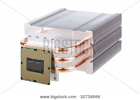 CPU a chladič s Heatpipes