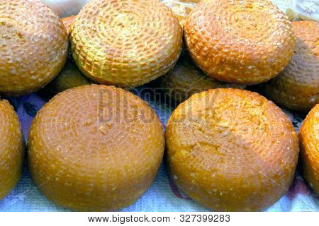 National Homemade Circassian Cheese, On The Table, Close-up