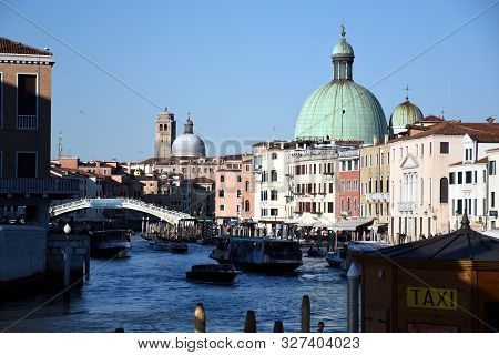 Cityscape Pictures Of The Romantic, Beautiful, Lovely And Historical Venice In Italy