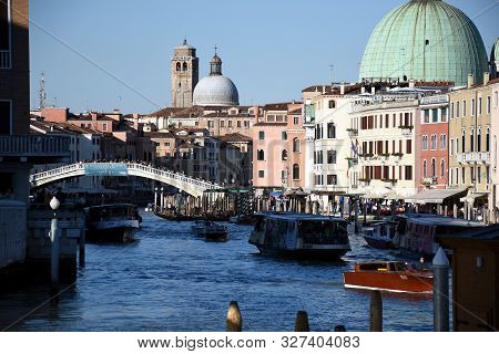 Cityscape Pictures Of The Romantic, Beautiful, Lovely And Historical Venice In Italy
