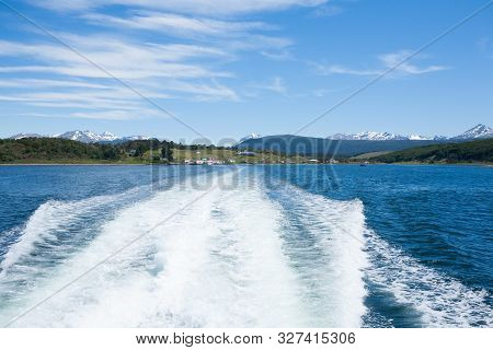 Harberton Village From Beagle Channel, Argentina Landscape