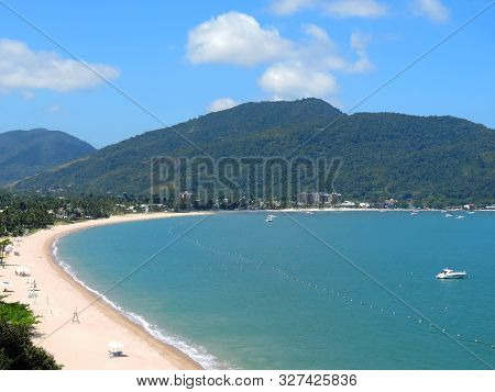 The Tabatinga Beach Landscape In Caraguatatuba City, Sao Paulo State, Brazil