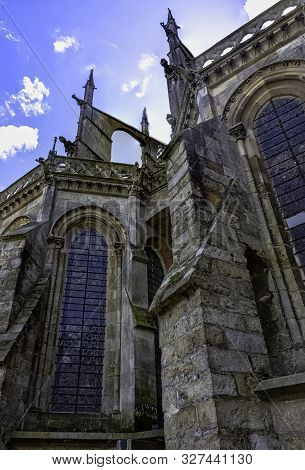 Le Mans, Maine, France - May 28: Cathedral Of Saint Julian (cathedrale St-julien Du Mans) On 28 May 