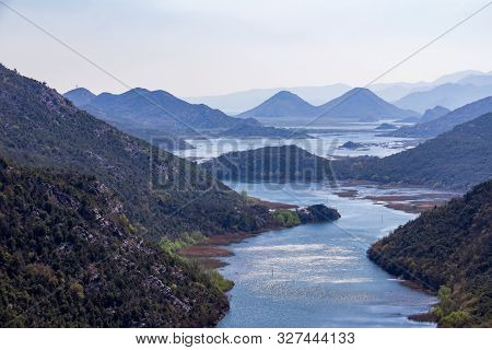 Iconic View Of The Headwaters Of Skadar Lake From A Popular Viewpoint