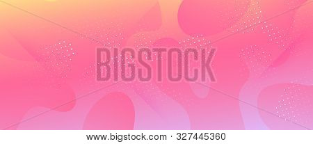 Yellow Fluid Background. Colorful 3d Liquid Shape. Trendy Dynamic Wallpaper. Vector Brochure. Fluid 