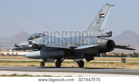 Fighter Aircraft Taxi In Konya Airport