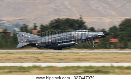 Fighter Aircraft Takes Off From Konya Airport