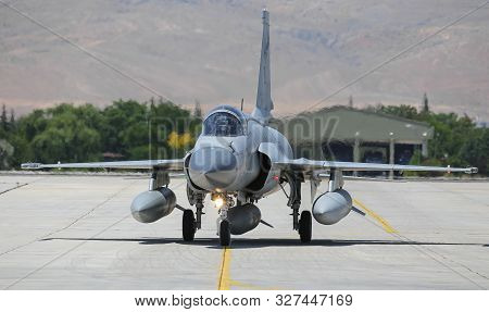Fighter Aircraft Taxi In Konya Airport