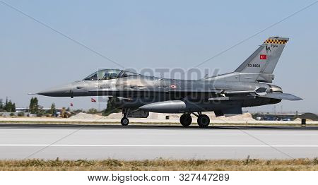 Fighter Aircraft Takes Off From Konya Airport