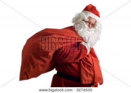 Father Christmas And Sack Of Presents
