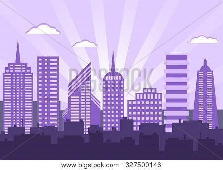 Modern City Monochrome Gamma In Vector Eps 10