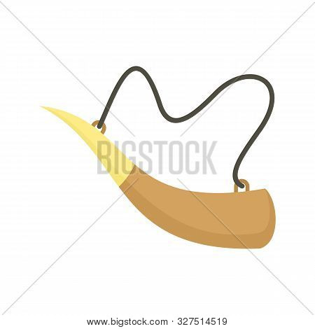 Hunting Horn Icon. Flat Illustration Of Hunting Horn Vector Icon For Web Design