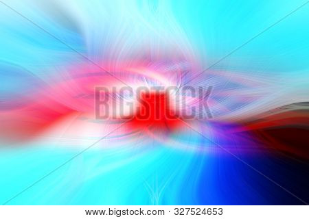 Colorful Abstract Texture - Twisting Of Blue-red Colors. Colored Swirl Twisting.