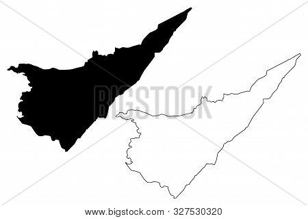 South Karelia Region (republic Of Finland) Map Vector Illustration, Scribble Sketch South Karelia Ma