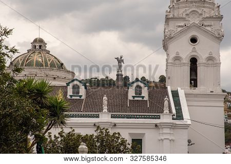 Walking Towards Quito Cathedral
